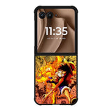 Fire Luffy One Piece Motorola Moto RAZR Plus 2025 Case OV10563