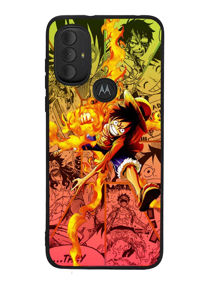 Fire Luffy One Piece Motorola Moto G Pure 2021 , Moto G Power 2022 Case OV10563