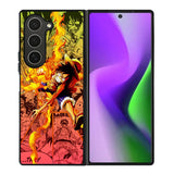 Fire Luffy One Piece Samsung Galaxy Z Fold 6 5G 2024 Case OV10563