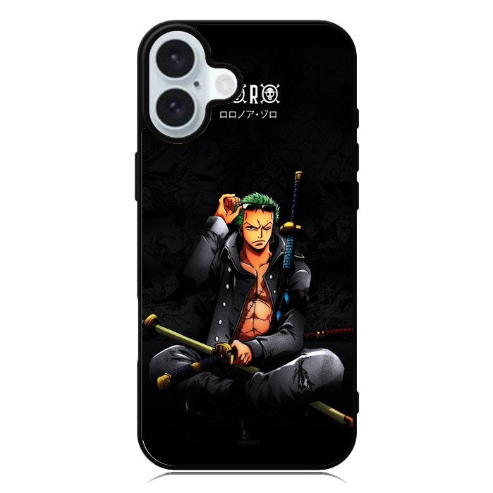 Zoro One Piece Sword iPhone 16 Case QC10207