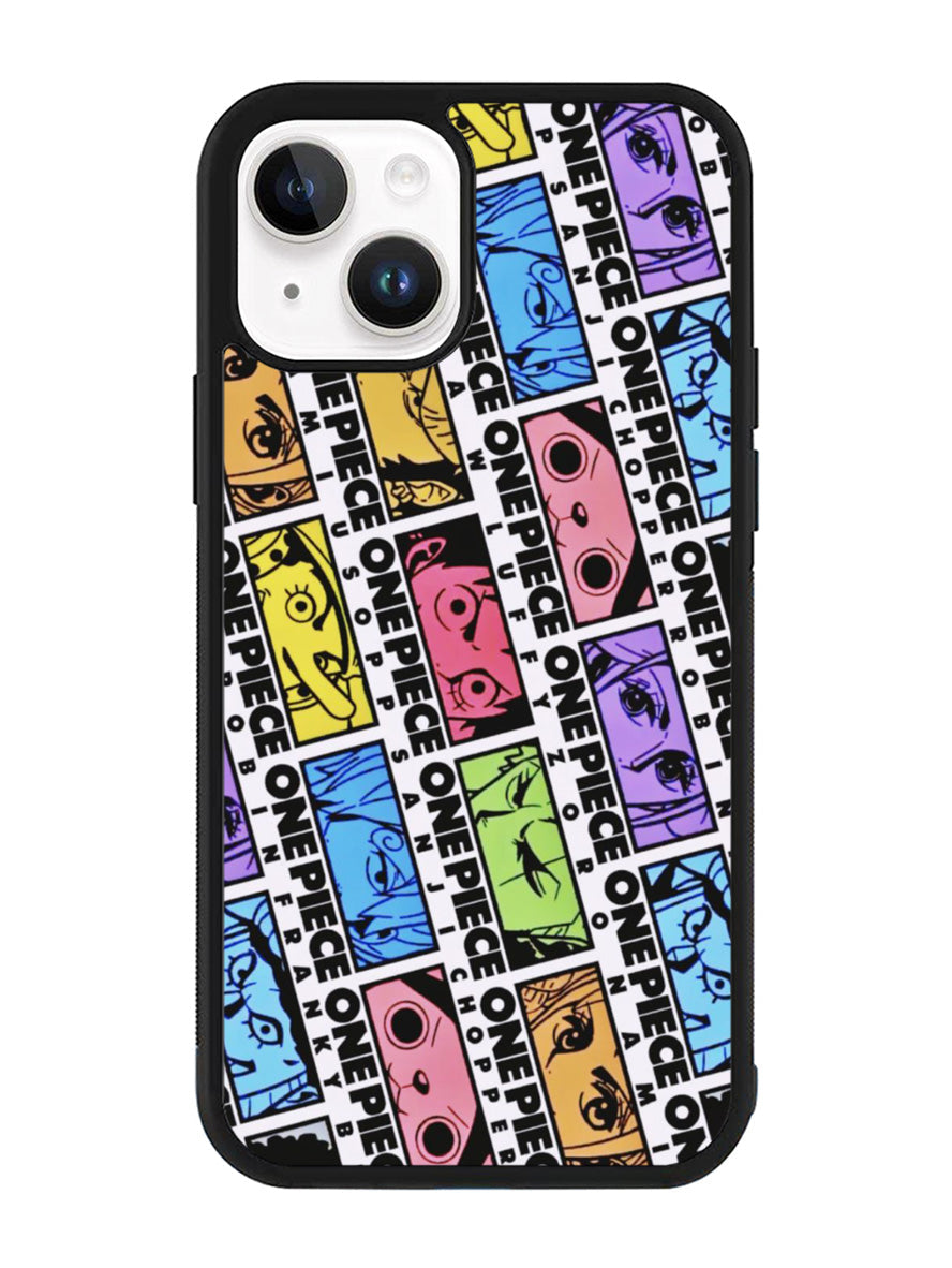 One Piece Sticker Face iPhone 14 Plus Case QC10530
