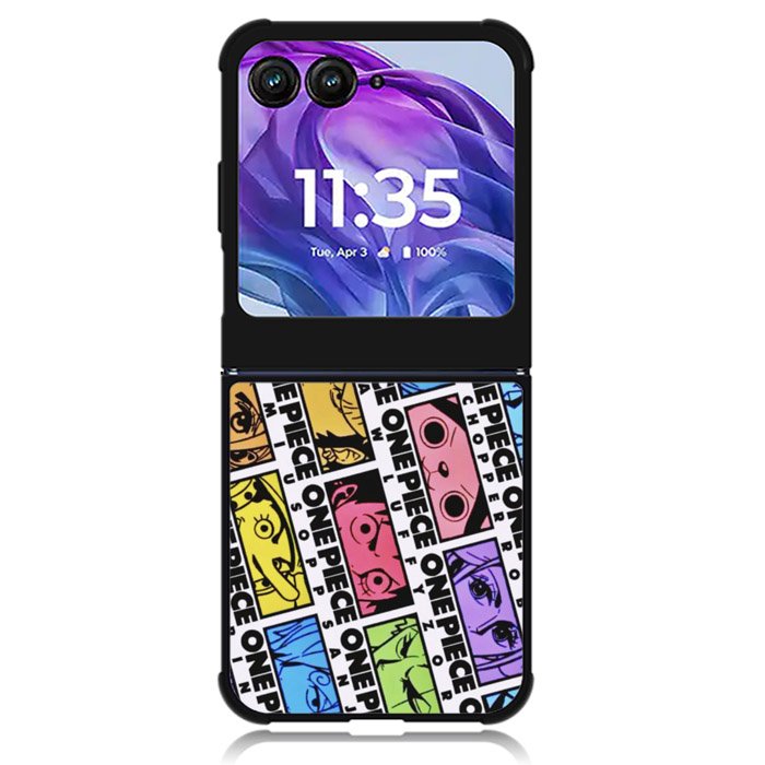 One Piece Sticker Face Motorola Moto Razr Plus 2024 , Moto Razr+ 2024 Case OV10530