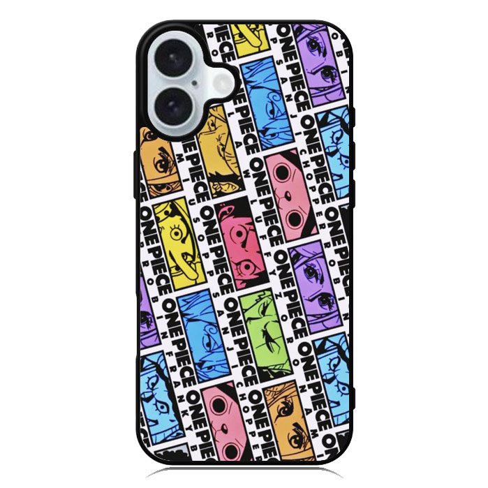 One Piece Sticker Face iPhone 16 Case QC10530
