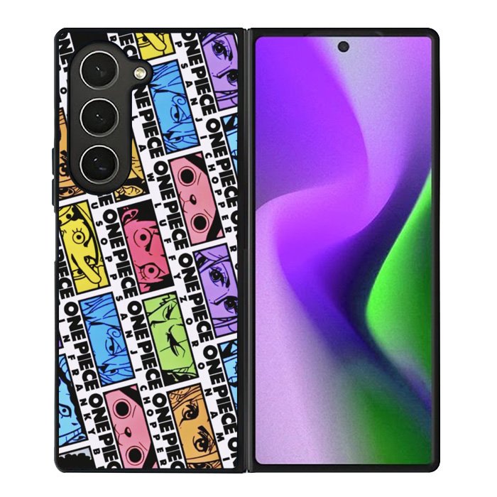 One Piece Sticker Face Samsung Galaxy Z Fold 6 5G 2024 Case OV10530