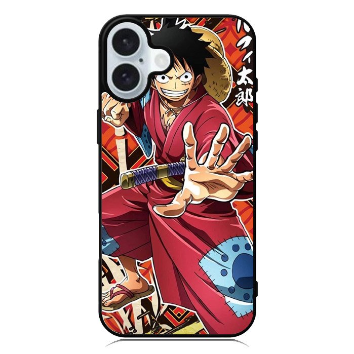 Luffy Arc Wano Kaido iPhone 16 Case QC10473