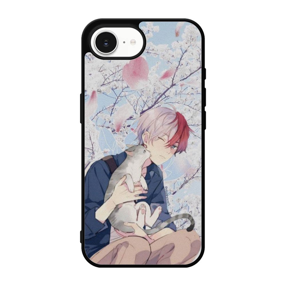 anime boy with cat iPhone 17e Case OV0097