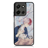 anime boy with cat Motorola Moto G 5G 2025 Case OV0097