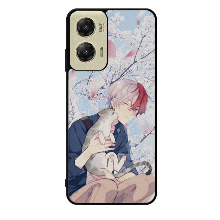 anime boy with cat Motorola Moto G Stylus 5G 2024 Case OV0097