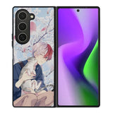 anime boy with cat Samsung Galaxy Z Fold 6 5G 2024 Case OV0097