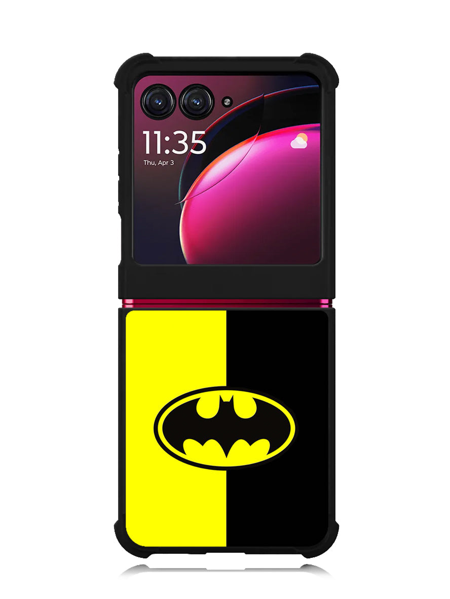 Batman Logo Yellow Black Motorola Moto Razr Plus 2023 , Moto Razr+ 2023 Case OV0112