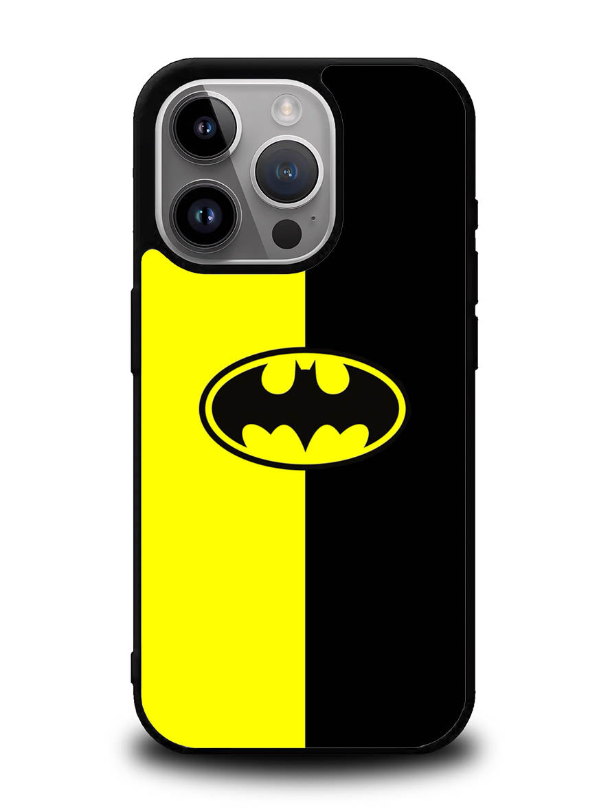 Batman Logo Yellow Black iPhone 15 Pro Max Case OV0112