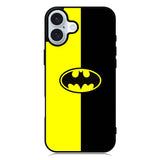 Batman Logo Yellow Black iPhone 16 Plus Case QC0112