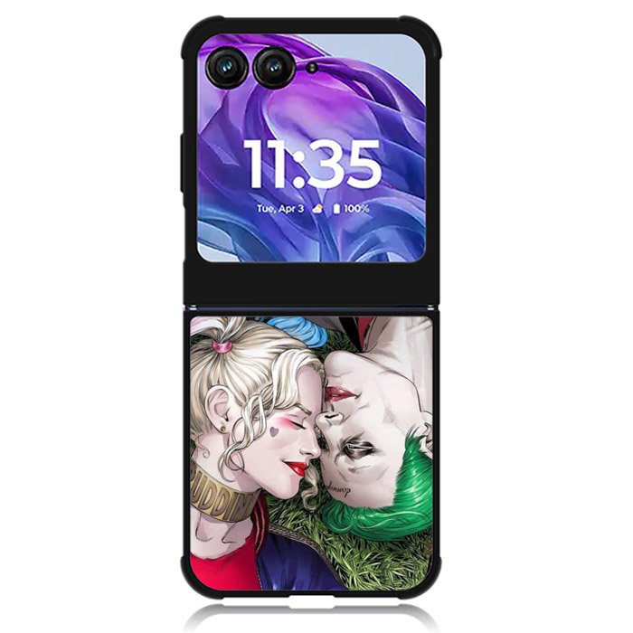 Couple Joker And Harley Quinn 1st Motorola Moto Razr Plus 2024 , Moto Razr+ 2024 Case
