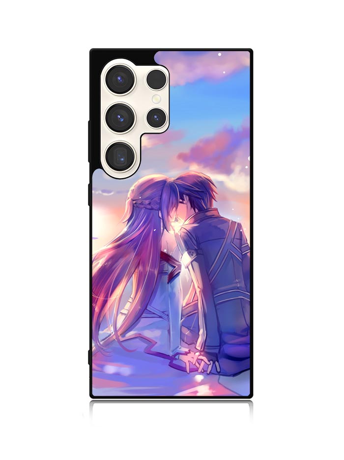 Anime Asuna Yuuki Kirito Sinon SAO Samsung Galaxy S25 Ultra 5G Case QC0123