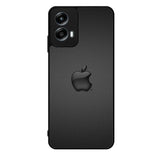 Apple Logo Black Motorola Moto G Play 2024 Case OV0134