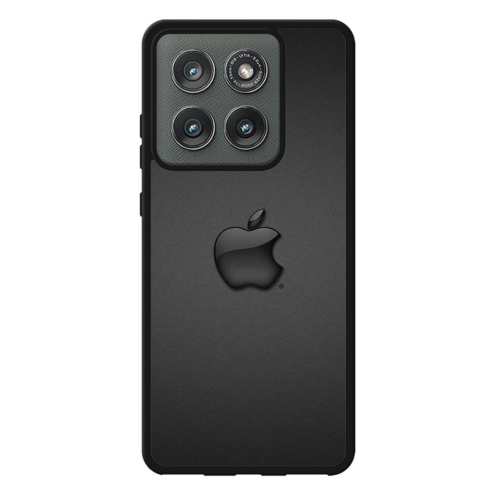 Apple Logo Black Motorola Moto Edge 2025 Case OV0134