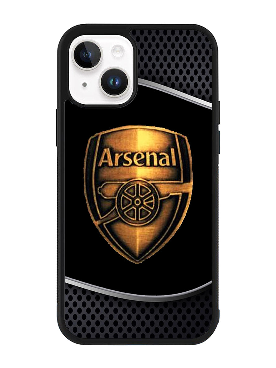 Arsenal Logo Gold iPhone 15 Plus Case OV0136