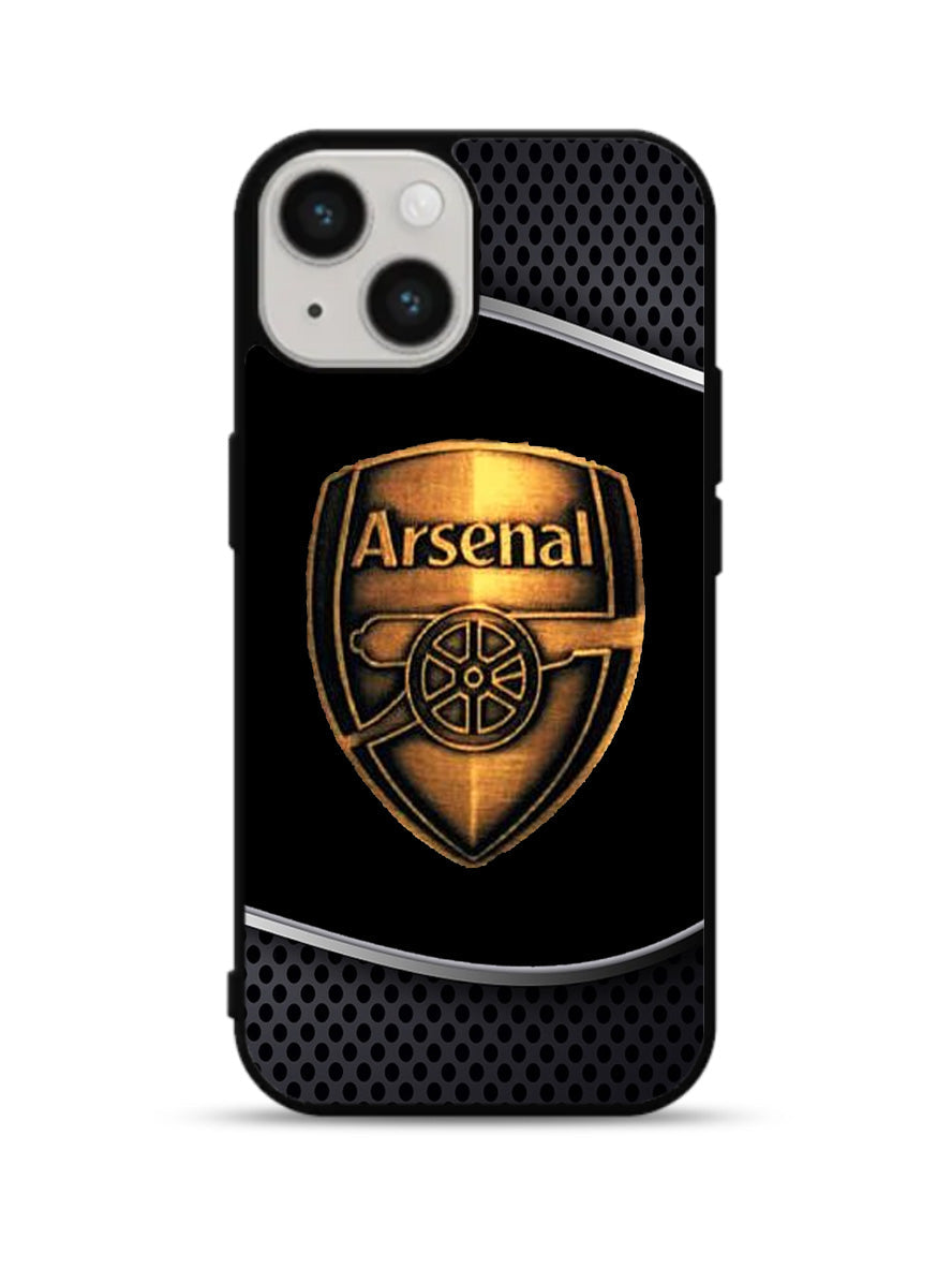 Arsenal Logo Gold 2nd iPhone 15 Plus Case