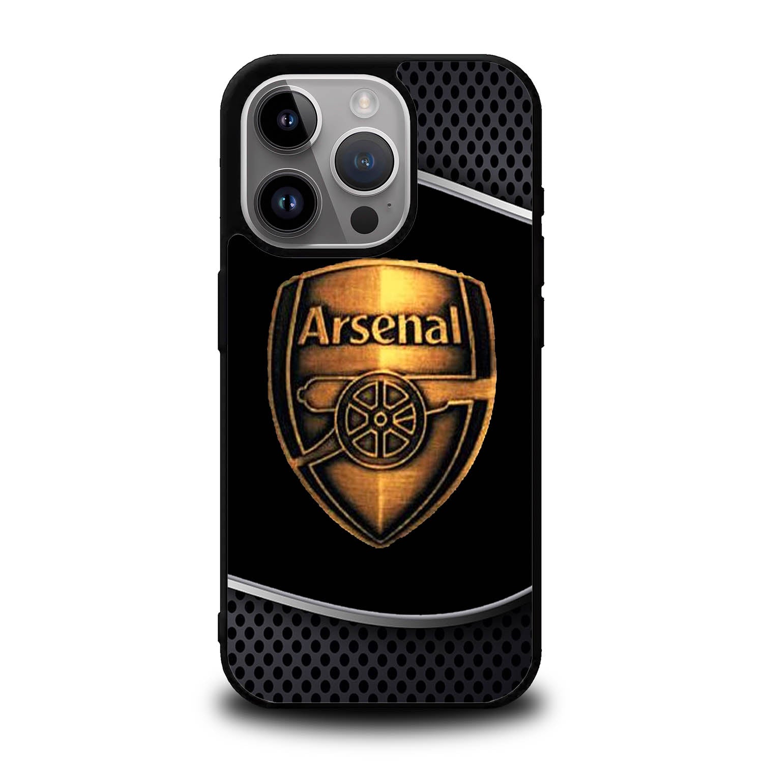 Arsenal Logo Gold iPhone 15 Pro Case OV0136