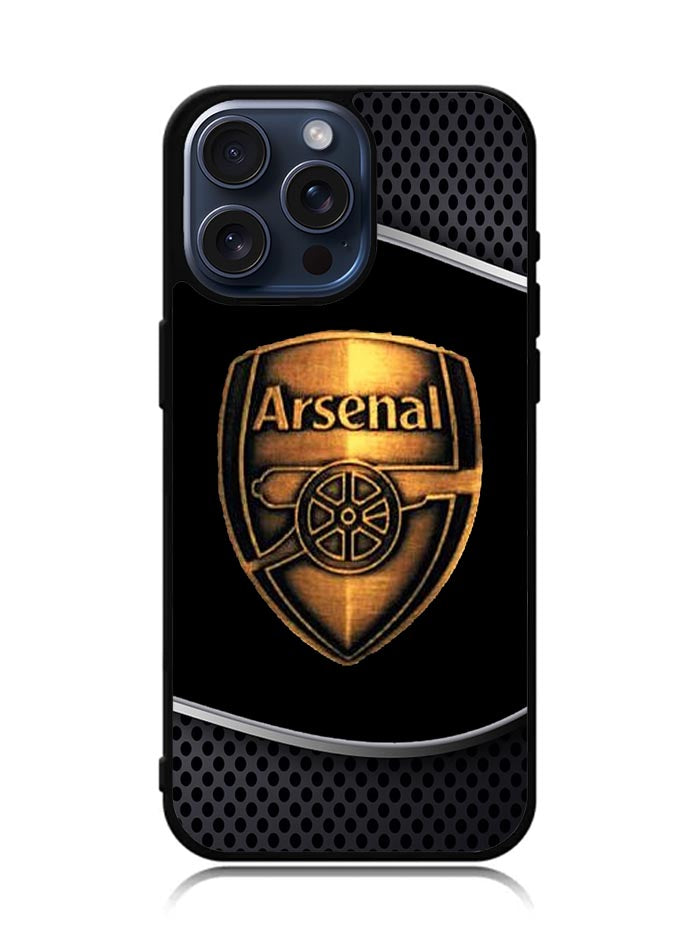 Arsenal Logo Gold 2nd iPhone 15 Pro Max Case