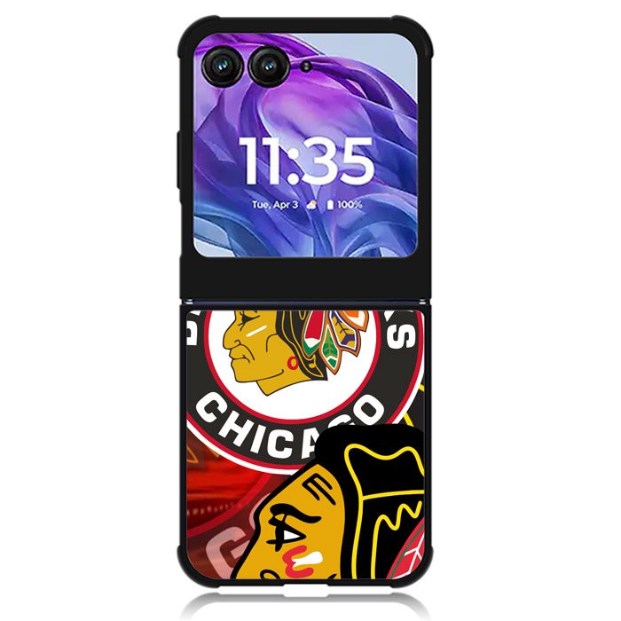 Chicago Blackhawks Logo Motorola Moto Razr Plus 2024 , Moto Razr+ 2024 Case OV0154