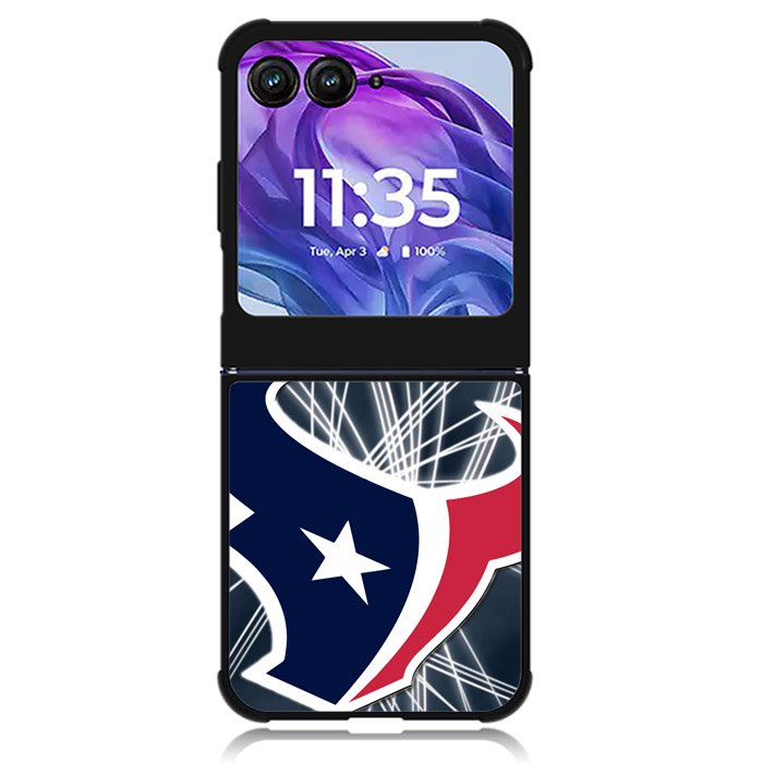Houston Texans NFL American Football Team Motorola Moto Razr Plus 2024 , Moto Razr+ 2024 Case OV0156