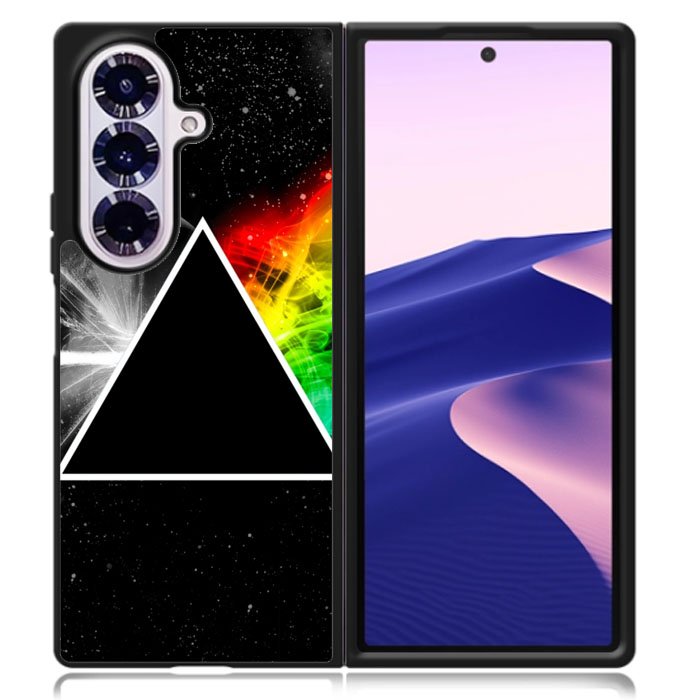 Pink Floyd Prism Rainbows Dark Side Of TheMoon Samsung Galaxy Z Fold 7 Case OV0157
