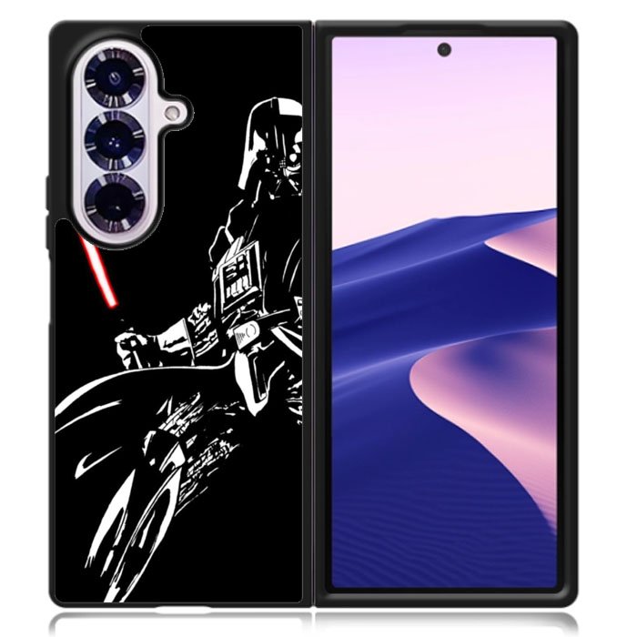Star Wars Darth Vader Typograph Samsung Galaxy Z Fold 7 Case OV0158