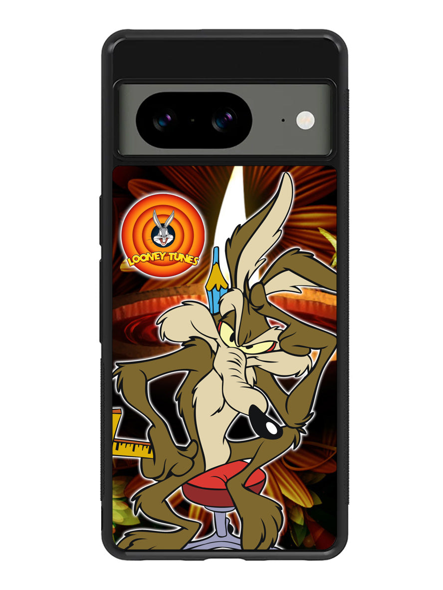 Wile E Coyote Falling Off Cliff Looney Tunes Google Pixel 8 Case QC0172