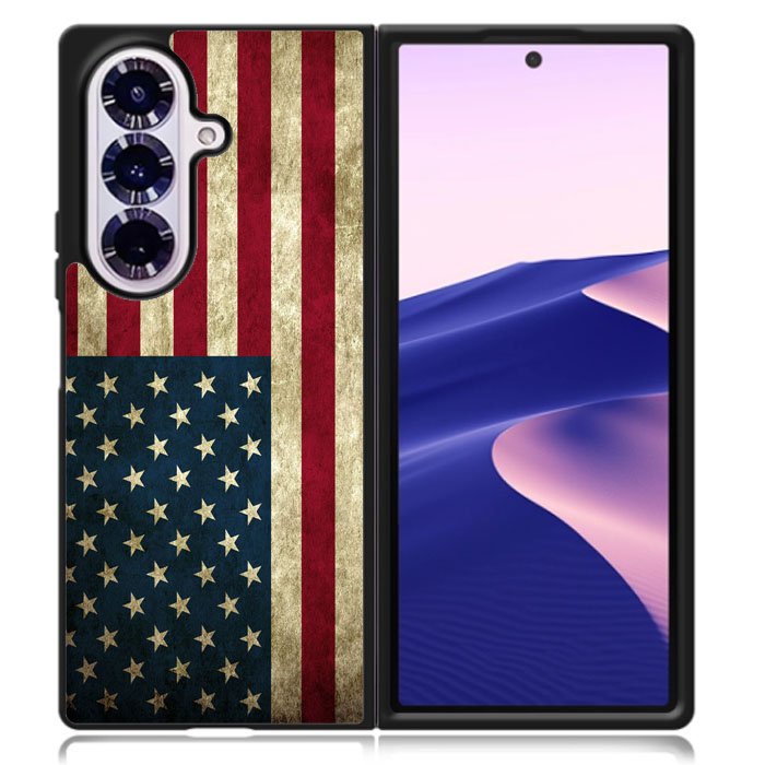 American Flag Samsung Galaxy Z Fold 7 Case OV0211
