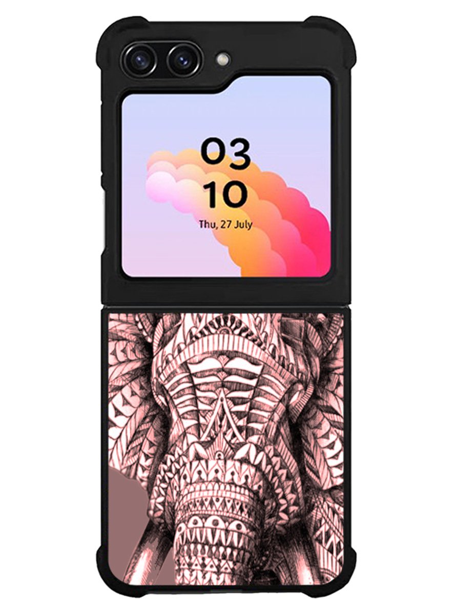 Aztec Elephants Samsung Galaxy Z Flip 5 5G 2023 Case OV0216