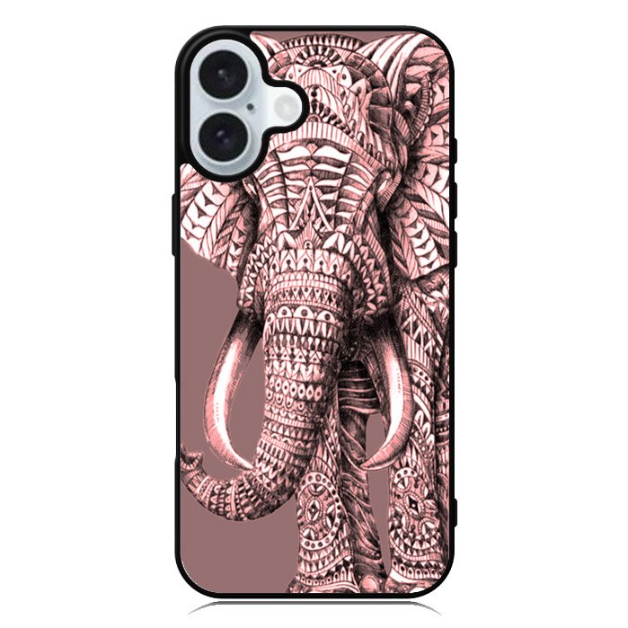 Aztec Elephants iPhone 16 Case QC0216