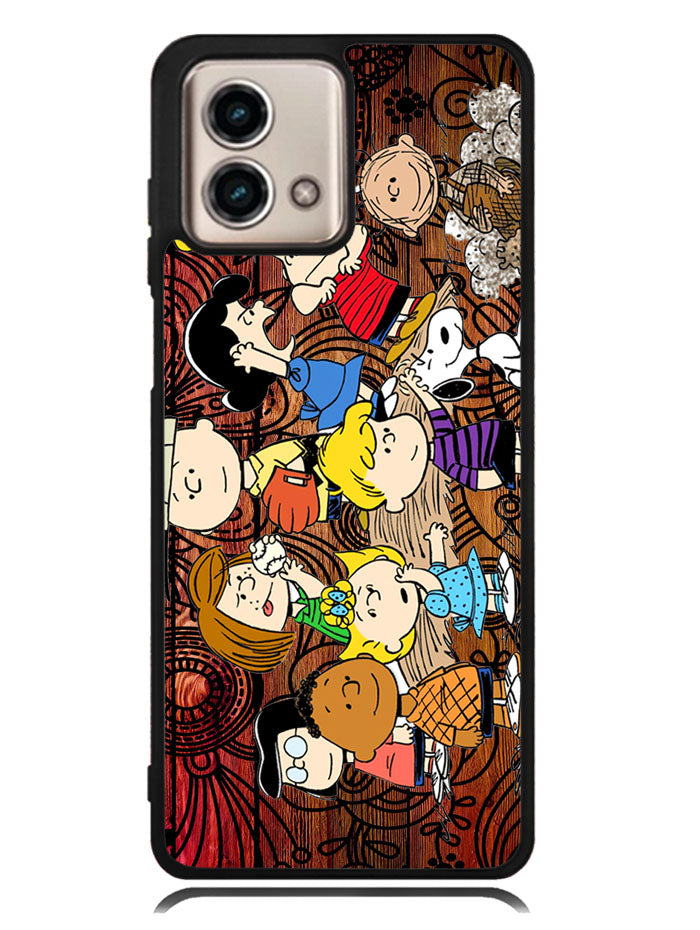 Peanuts In Background Wood Art Motorola Moto G Stylus 5G 2023 Case