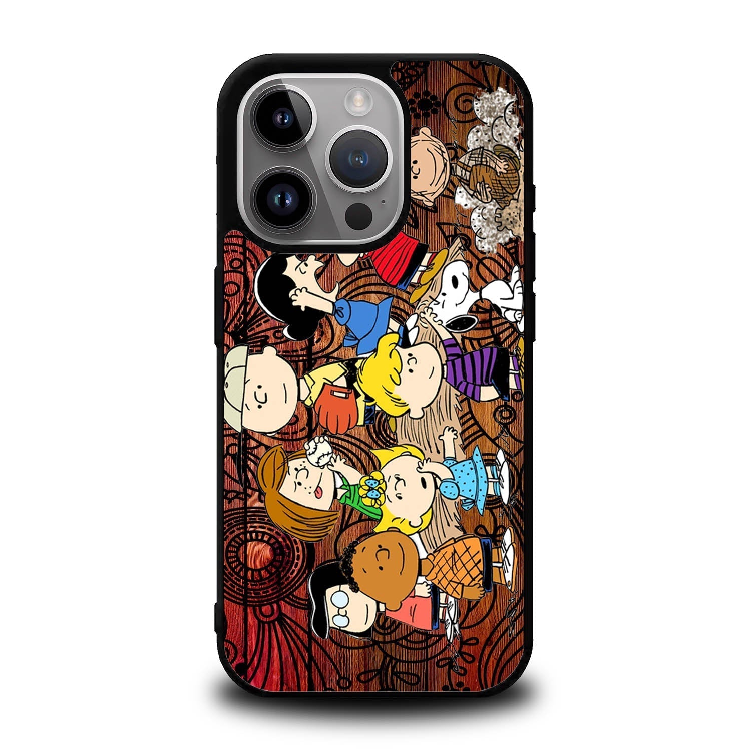 Peanuts In Background Wood Art iPhone 15 Pro Case OV0228