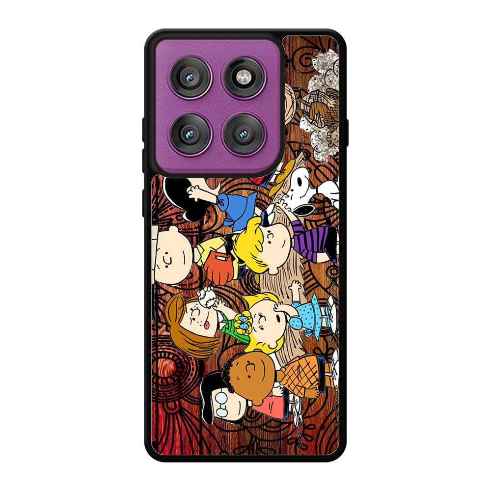 Peanuts In Background Wood Art Motorola Moto Edge 60 Pro Case