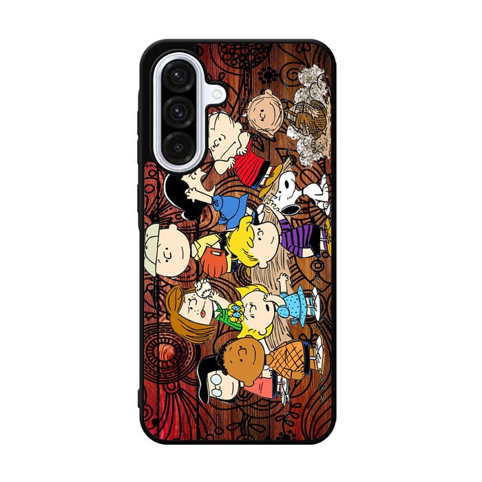 Peanuts In Background Wood Art Samsung Galaxy A36 Case OV0321