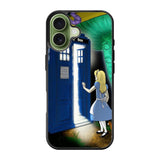 Alice Wonderland On Tardis iPhone 17 Case