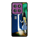 Alice Wonderland On Tardis Motorola Moto Edge 60 Pro Case