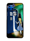 Alice Wonderland On Tardis Motorola Moto G 5G Case , Moto One 5G Ace Case