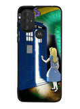 Alice Wonderland On Tardis Motorola Moto G Pure 2021 , Moto G Power 2022 Case