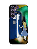 Alice Wonderland On Tardis Samsung Galaxy S23 FE 5G Case