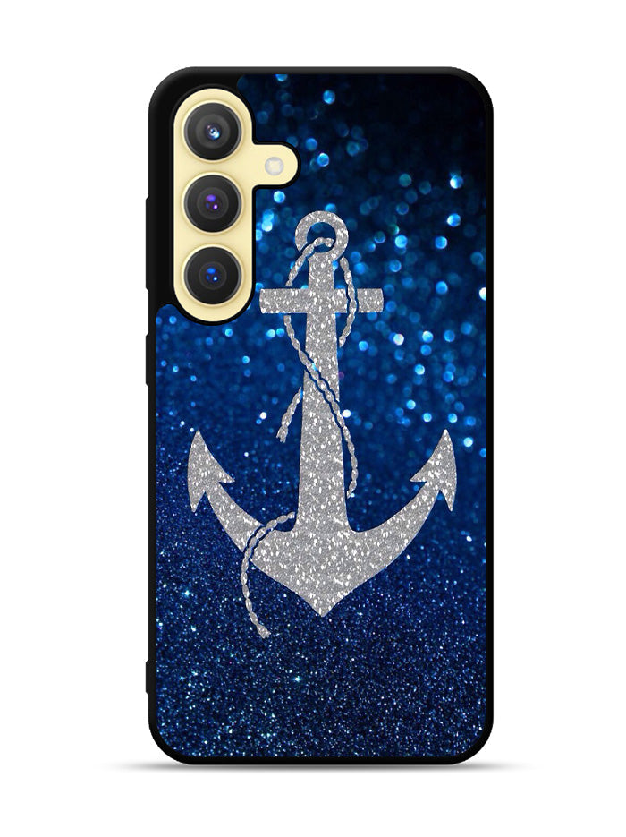 Blue Glitters Anchor Samsung Galaxy S25 Plus 5G , Samsung Galaxy S25+ 5G Case OV0234
