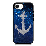 Blue Glitters Anchor iPhone 16e Case OV0234