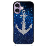 Blue Glitters Anchor iPhone 17 Case OV0234