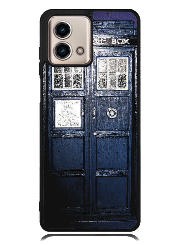 Dark Blue Tardis Doctor Who Toy Motorola Moto G Stylus 5G 2023 Case