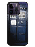 Dark Blue Tardis Doctor Who Toy iPhone 14 Pro Case OV0237