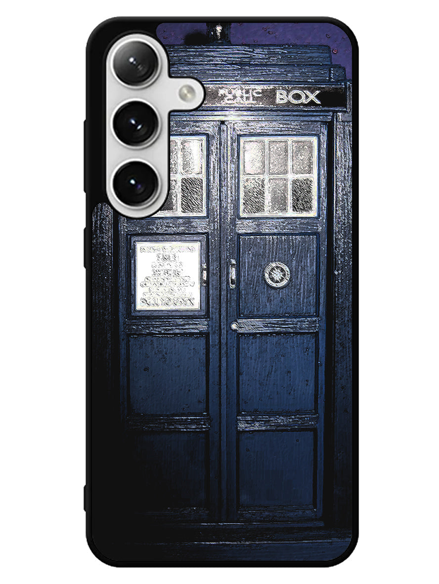 Dark Blue Tardis Doctor Who Toy Samsung Galaxy S24 5G Case