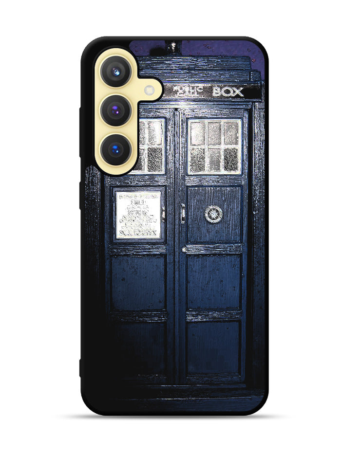 Dark Blue Tardis Doctor Who Toy Samsung Galaxy S24 Plus 5G , Samsung Galaxy S24+ 5G Case