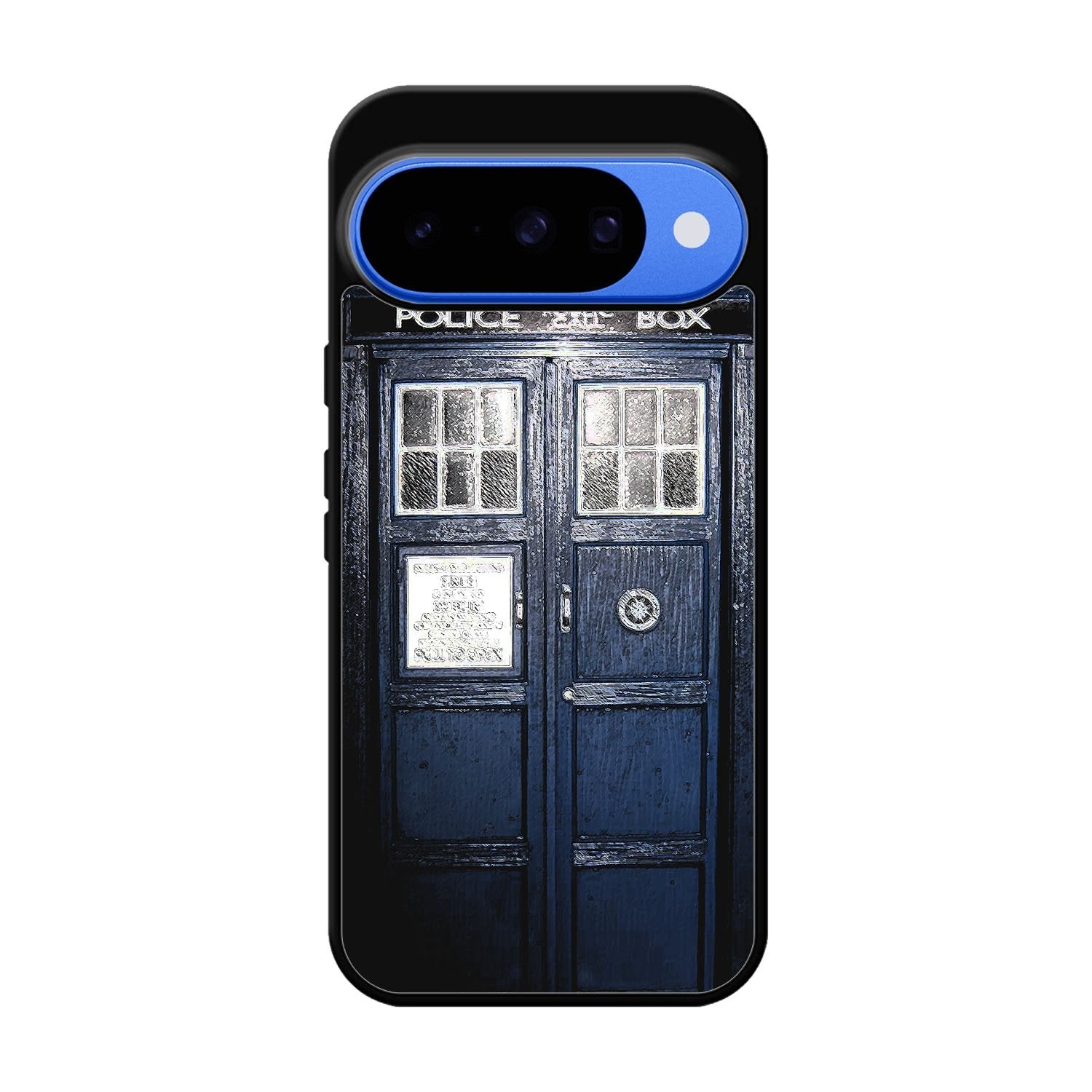 Dark Blue Tardis Doctor Who Toy Google Pixel 10 Case