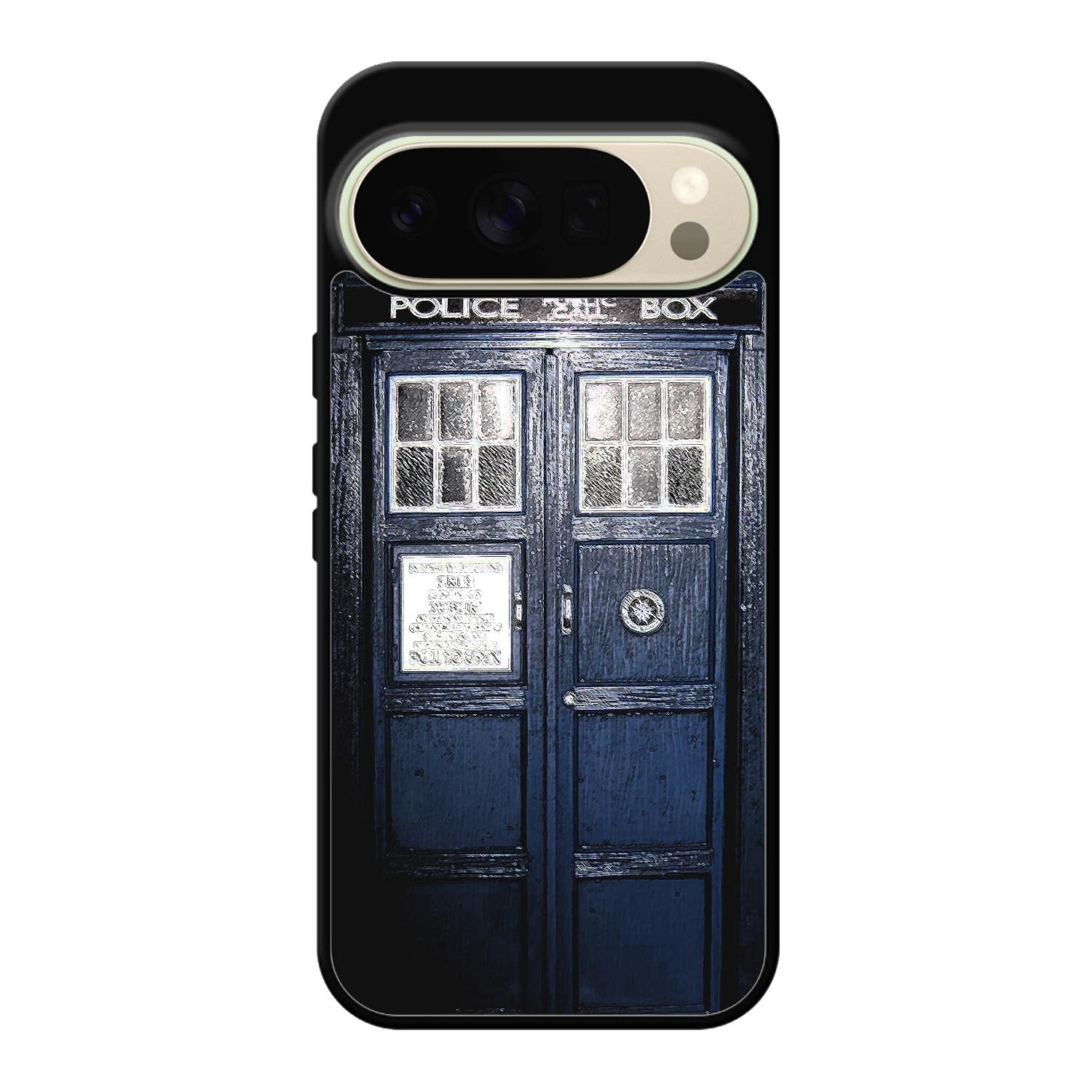 Dark Blue Tardis Doctor Who Toy Google Pixel 10 Pro Case